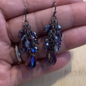Vintage Crystal Dangle Earrings